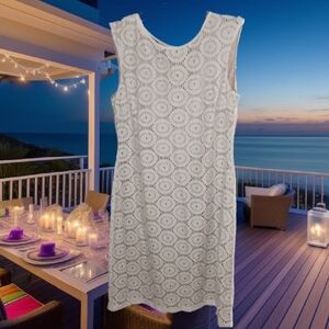 Jessica Howard Sheath Dress Ivory Size 8